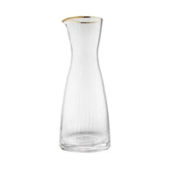 Neu 🥰 BUTLERS GOLDEN TWENTIES Karaffe Mit Goldrand Und Rillen 1l 🥰 -BUTLERS Store unnamed file 641