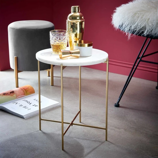 Neu ⌛ BUTLERS MARBLE Beistelltisch Mit Marmorplatte 🤩 4 Neu ⌛ BUTLERS MARBLE Beistelltisch Mit Marmorplatte 🤩 – Bild 2