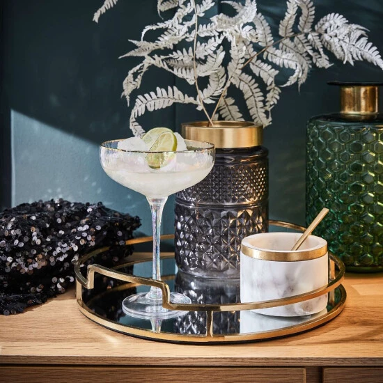 Top 10 ⭐ BUTLERS ART DECO Tablett Mit Spiegelplatte Ø33 M ⌛ 5 Top 10 ⭐ BUTLERS ART DECO Tablett Mit Spiegelplatte Ø33 M ⌛ – Bild 3