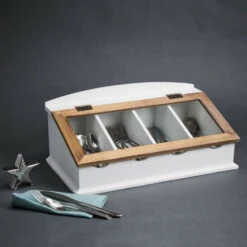 Aktion ❤️ BUTLERS CAMPAGNE Besteckkasten Mit Glasdeckel 🤩 -BUTLERS Store unnamed file 810