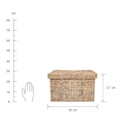 Auslauf 🔥 BUTLERS RUSH ROPE Korb Mit Deckel Rechteckig L 43 X B 30cm 🔔 -BUTLERS Store unnamed file 93