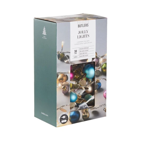 Budget ⭐ BUTLERS JOLLY LIGHTS LED-Lichterkette Mit Kugeln Und USB-Batteriefach ❤️ 3 Budget ⭐ BUTLERS JOLLY LIGHTS LED-Lichterkette Mit Kugeln Und USB-Batteriefach ❤️